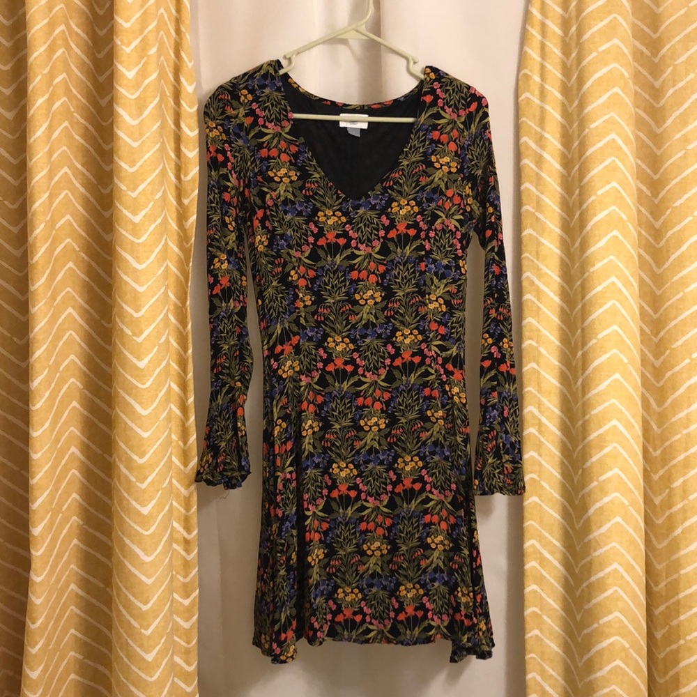 Floral Bell Sleeve Dress